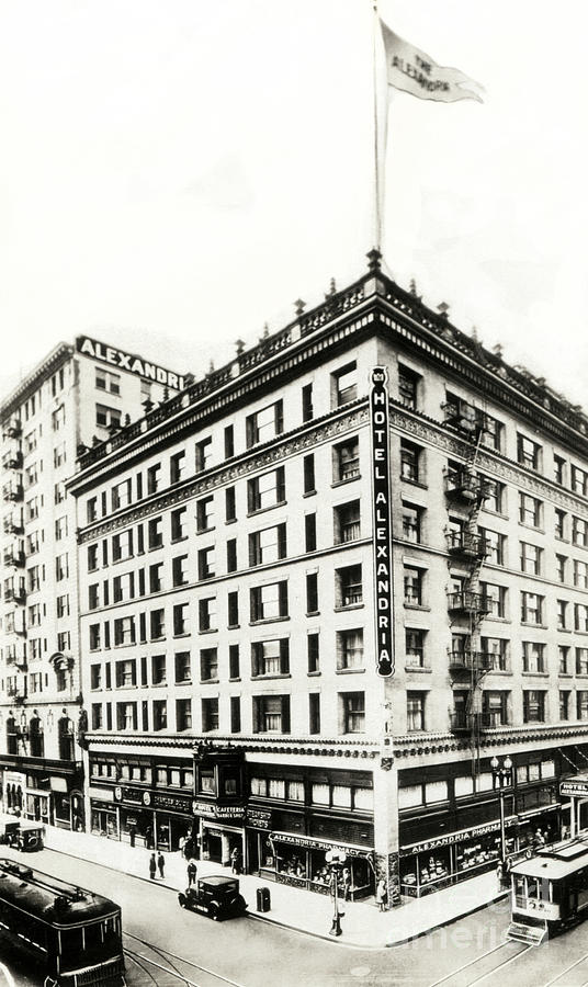 Hotel Alexandria 1930 Photograph by Sad Hill - Bizarre Los Angeles Archive