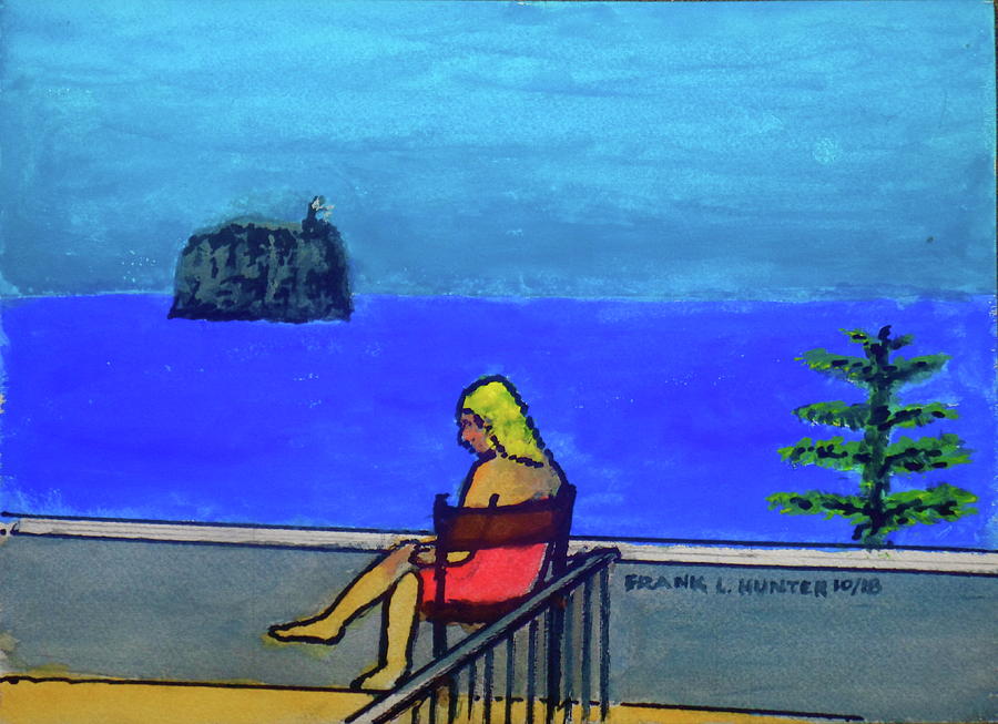 Hotel Balcony at Stromboli by Frank Hunter Hotel Balcony at Stromboli by Frank Hunter