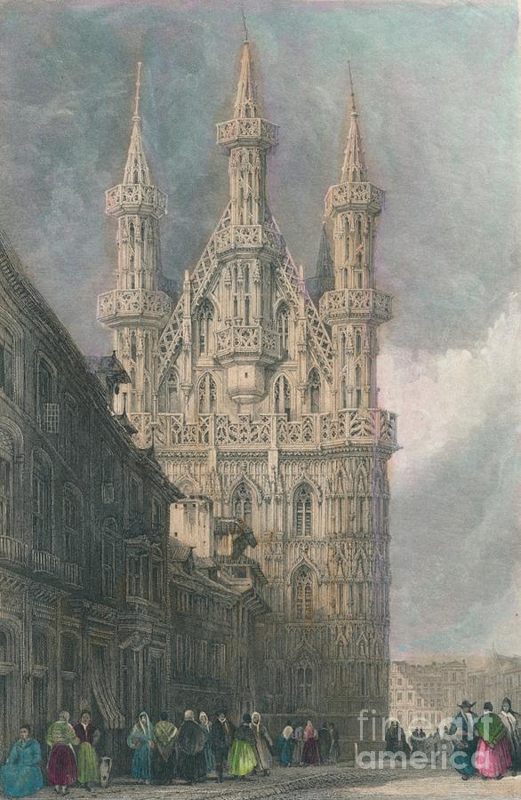 Hotel De Ville Drawing by Print Collector