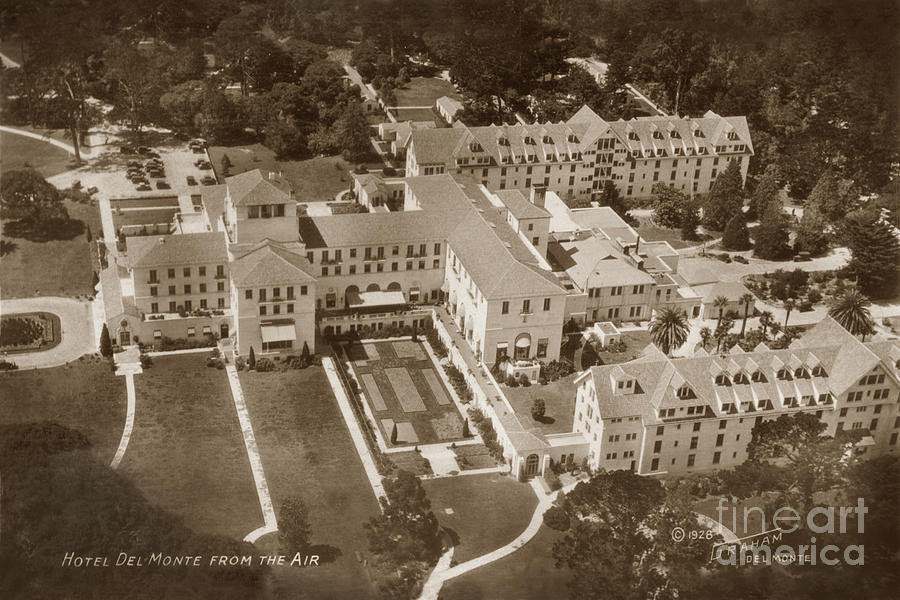 Hotel Del Monte Photograph - Hotel Del Monte from the Air 1928 by Monterey County Historical Society