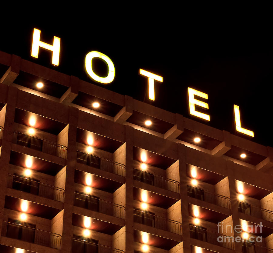 Spain Photograph - Hotel Sign by Joao Seabra Spain Photograph - Hotel Sign by Joao Seabra