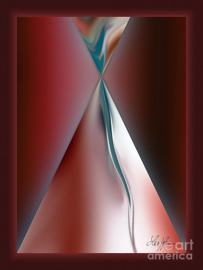 Hourglass Of Love Digital Art by Leo Symon