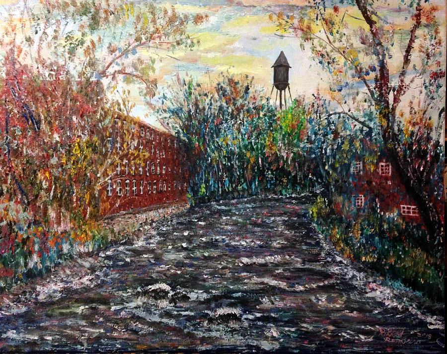 Housatonic Mills On The River Painting by Robert Rombeiro Fine Art