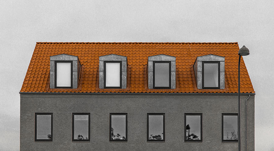 Architecture Photograph - House And Lamp by Inge Schuster