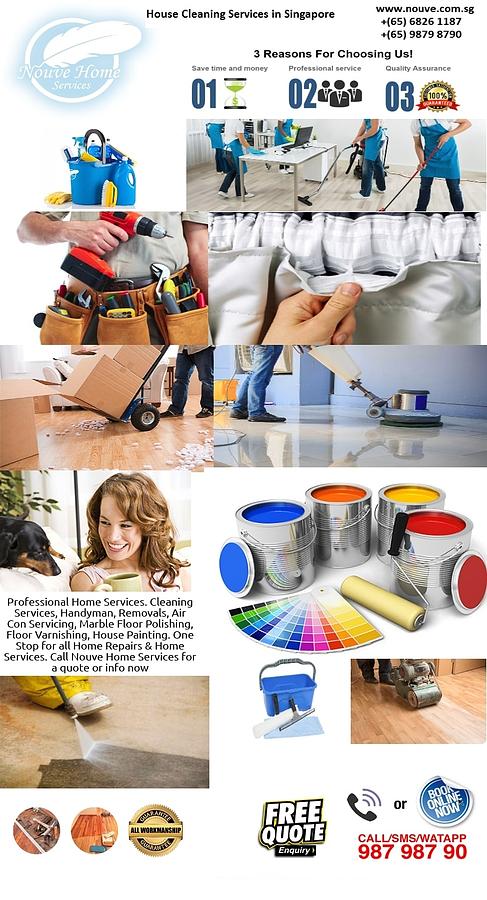 House Cleaning Services In Singapore Painting By Nouve Home Services