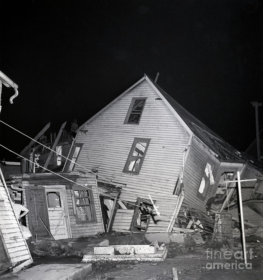 House Damaged By Tornado Photograph by Bettmann
