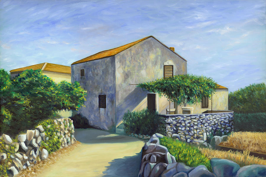 House In Kornic Painting