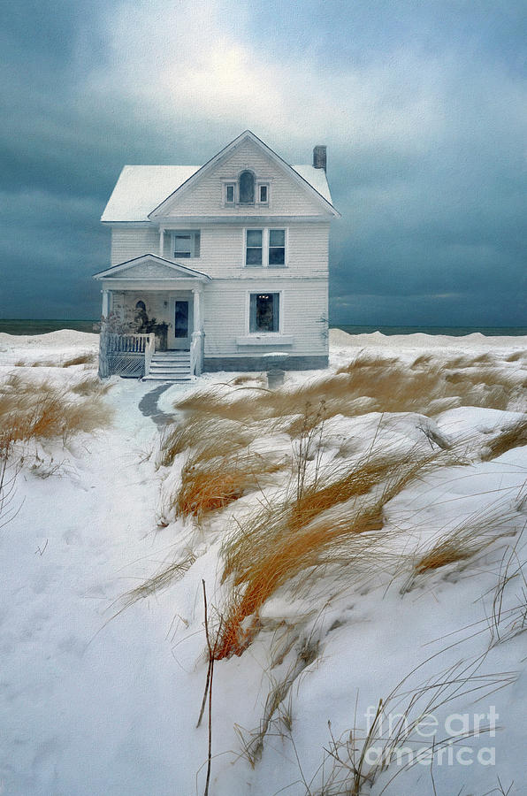 House in Snow Photograph by Jill Battaglia