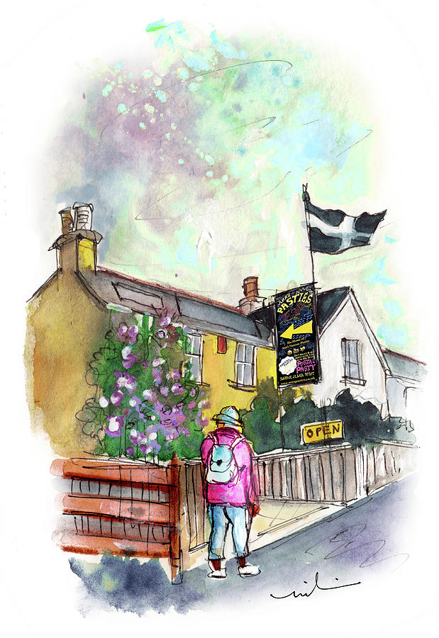 House Of Ann Famous Pasties In Helston Painting by Miki De Goodaboom