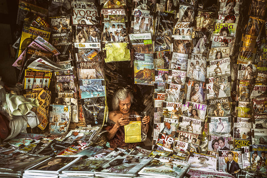 Thailand Photograph - House Of Magazines by Milton Louiz