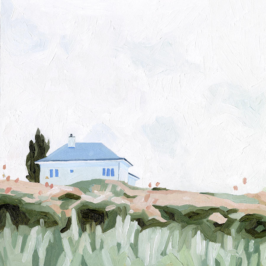 House On A Hill II Painting by Emma Scarvey