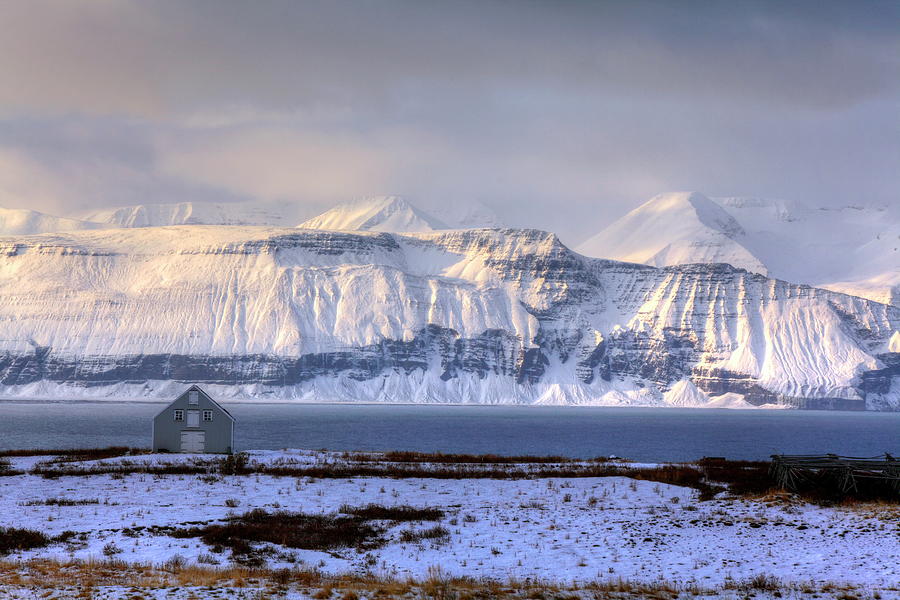 House On Skjalfandi Bay, Iceland Digital Art by Jurgen Busse
