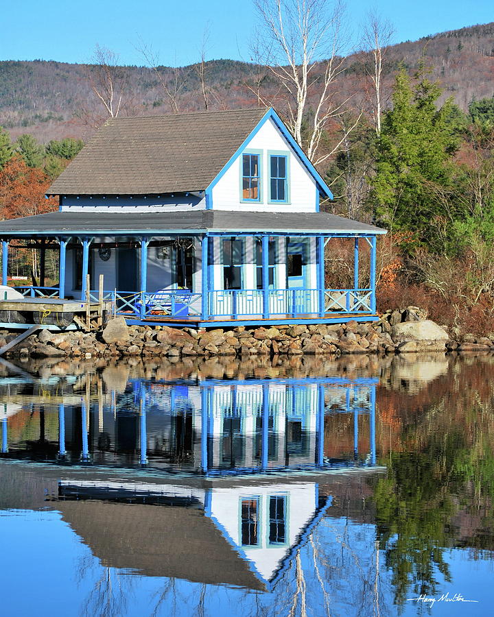 House on the Lake Photograph by Harry Moulton