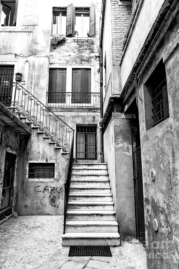 House Up the Stairs in Venice Photograph by John Rizzuto