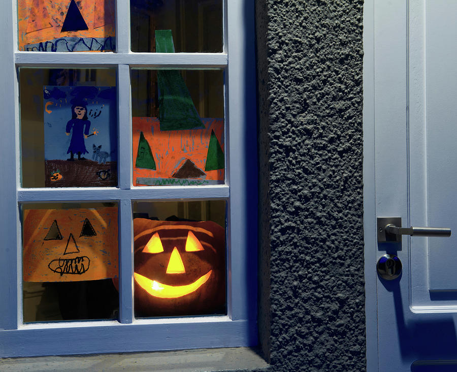 House Window With Halloween Display Digital Art by Ghislain & Marie ...