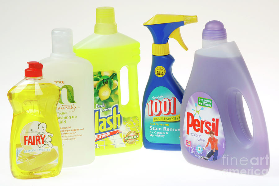 Household Cleaning Products Photograph by Public Health England/science  Photo Library - Fine Art America