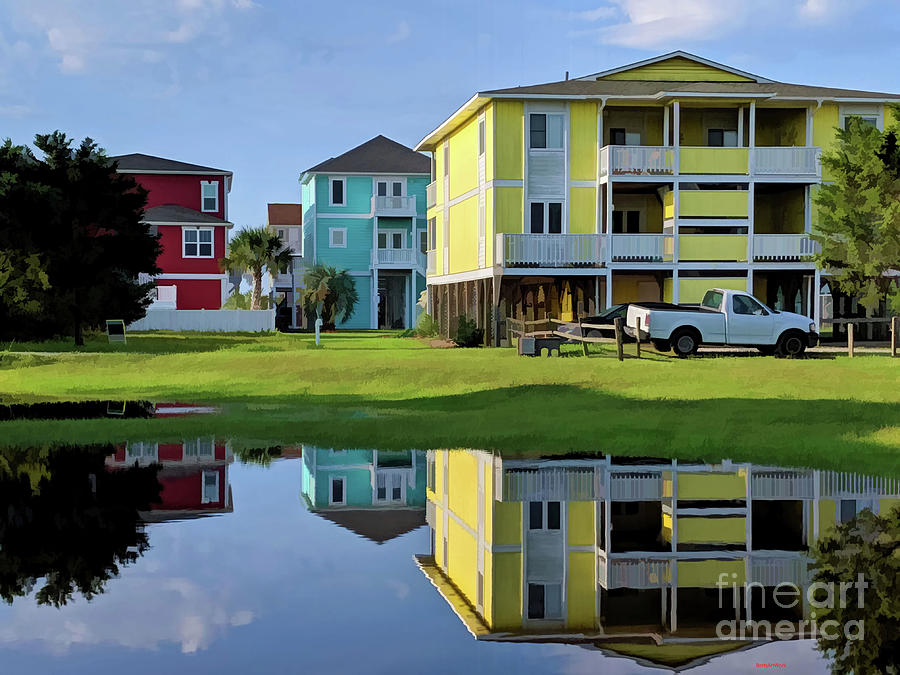 Houses at the Beach by Roberta Byram Houses at the Beach by Roberta Byram