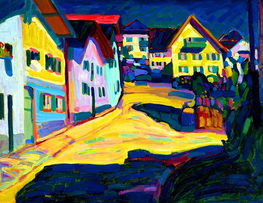 kandinsky painting with houses