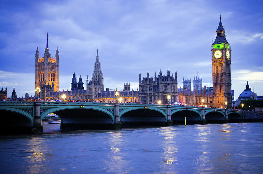 Houses Of Parliament And River Thames by Gregobagel