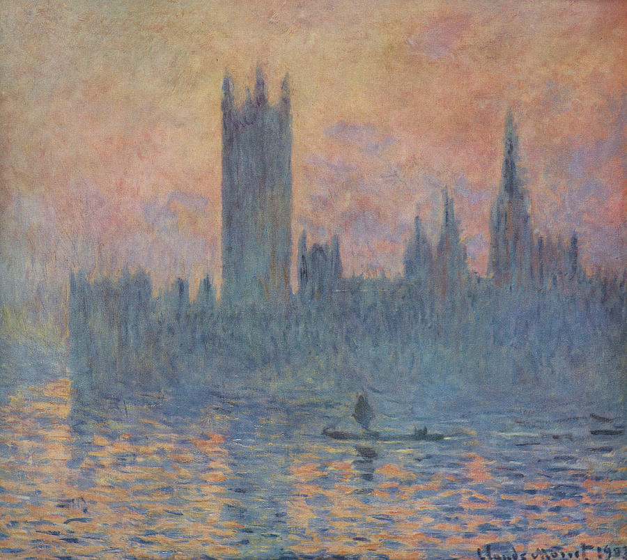 Houses of Parliament in Winter, 1903 Painting by Claude Monet - Fine ...