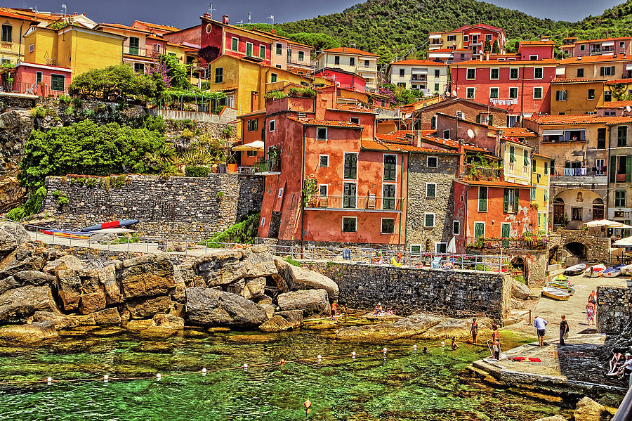 Houses on  bay of Italian village Photograph by Vivida Photo PC