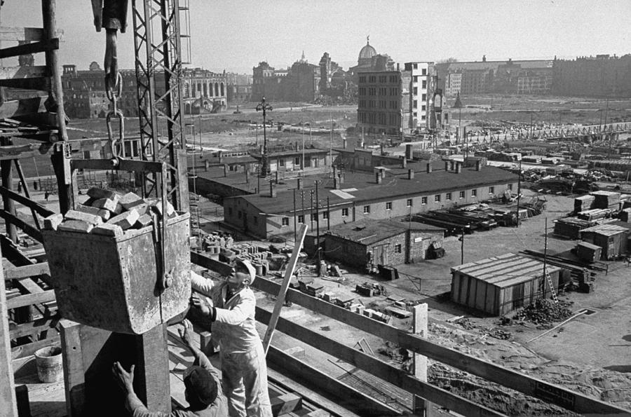 Housing Construction In Dresden Photograph by Ralph Crane