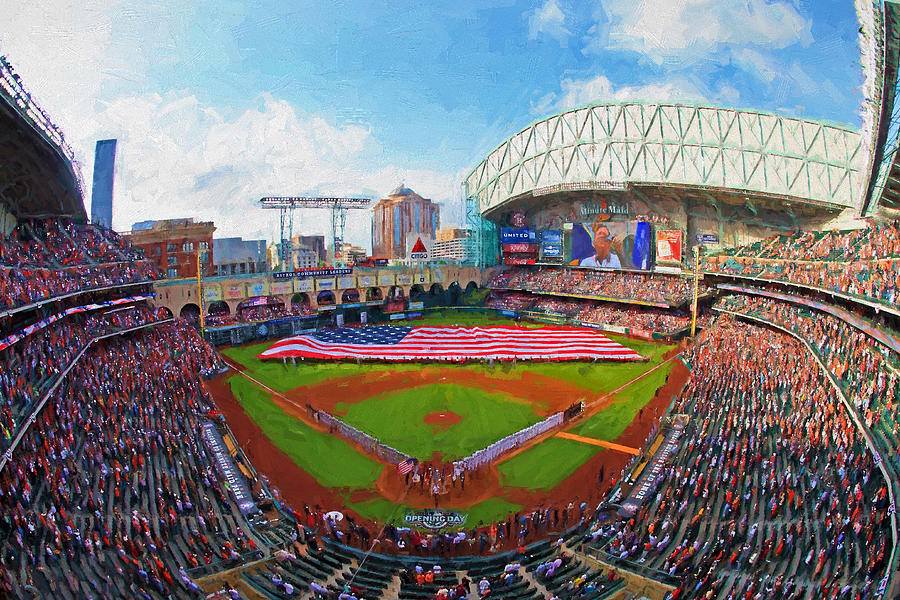 Houston Astros Minute Maid Park Digital Art by Theo Westlake - Pixels