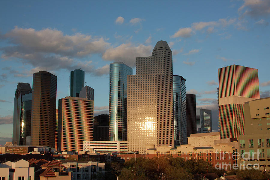 Houston cityscape 1 Photograph by Jim Schmidt MN