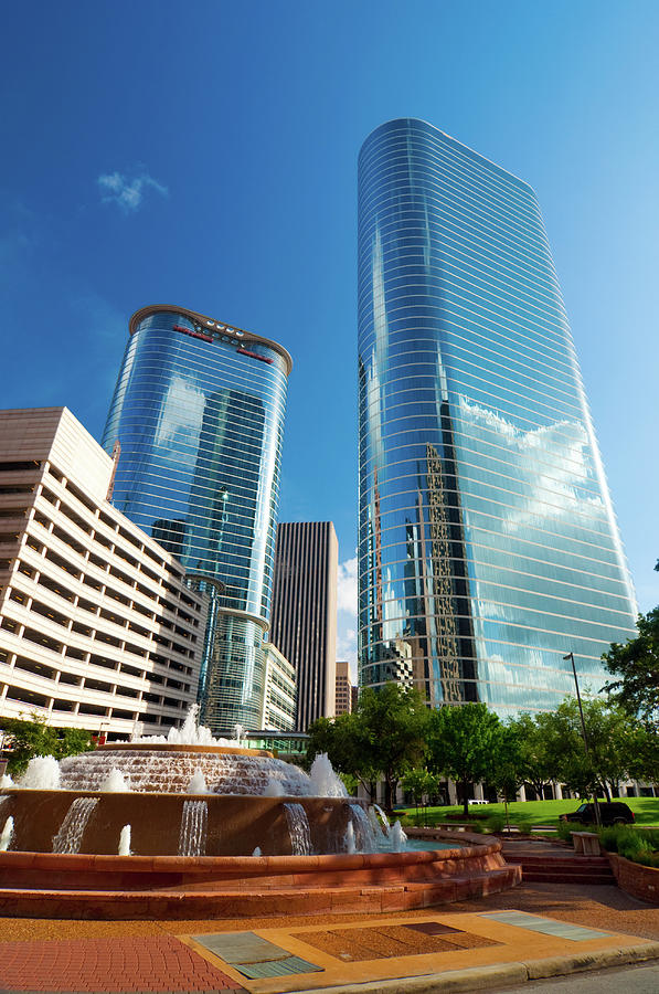 Houston Glass Skyscrapers Photograph by Davel5957