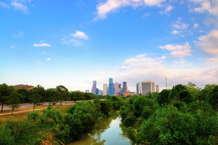 Houston Skyline Photograph by Moreiso