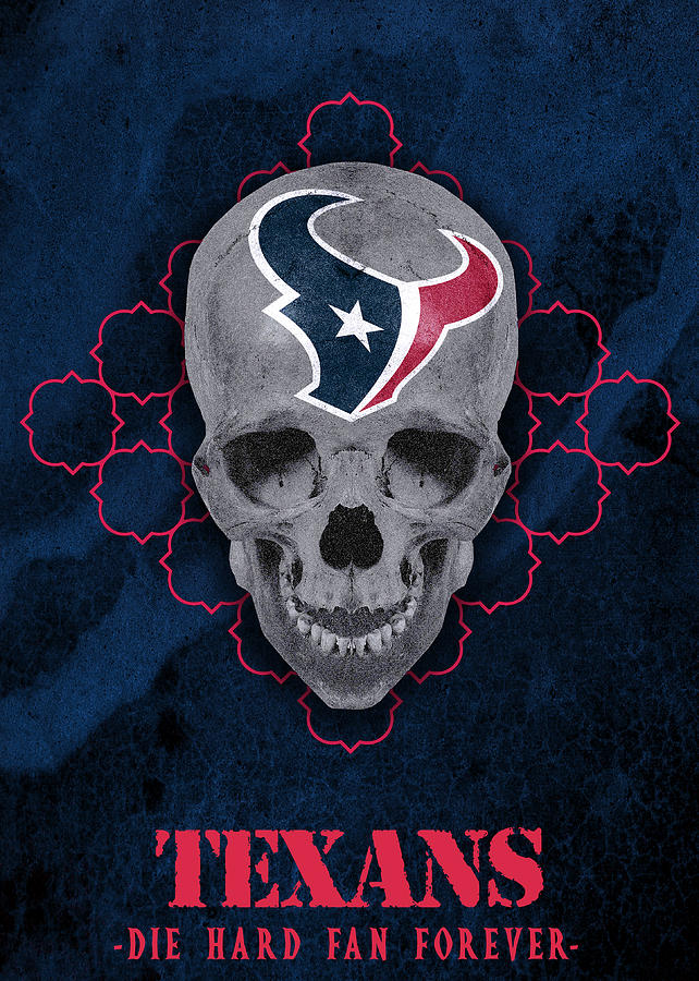 Houston Texans Skull Helmet Sticker