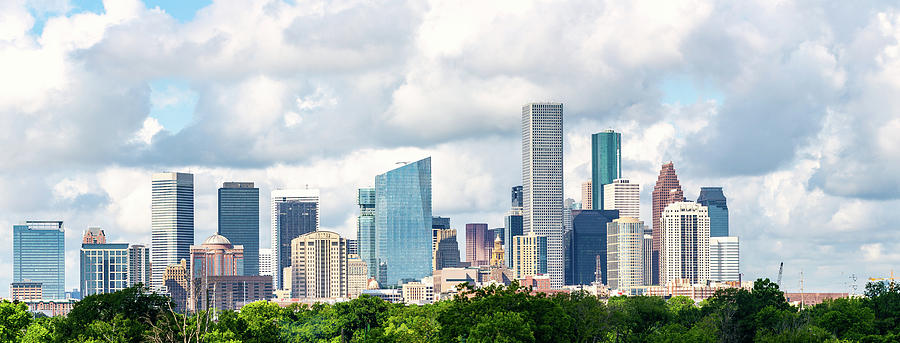 Houston Tx Skyline Cityscape 2 Photograph By Alexander Gombash Fine