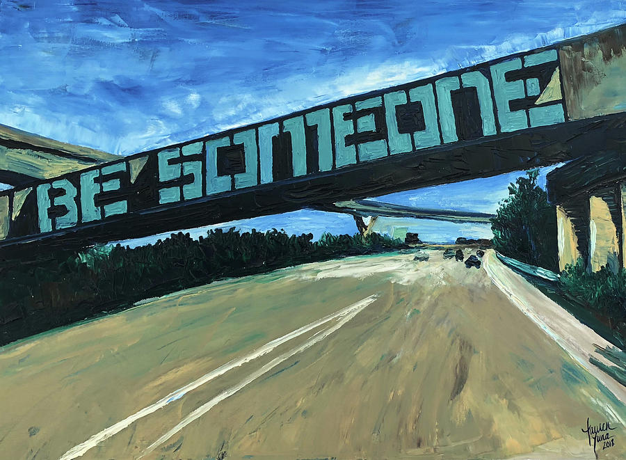 Houston Painting - Houstons Icon by Lauren Luna Houston Painting - Houstons Icon by Lauren Luna