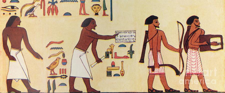 How An Ancient Egyptian Painted Drawing by Print Collector