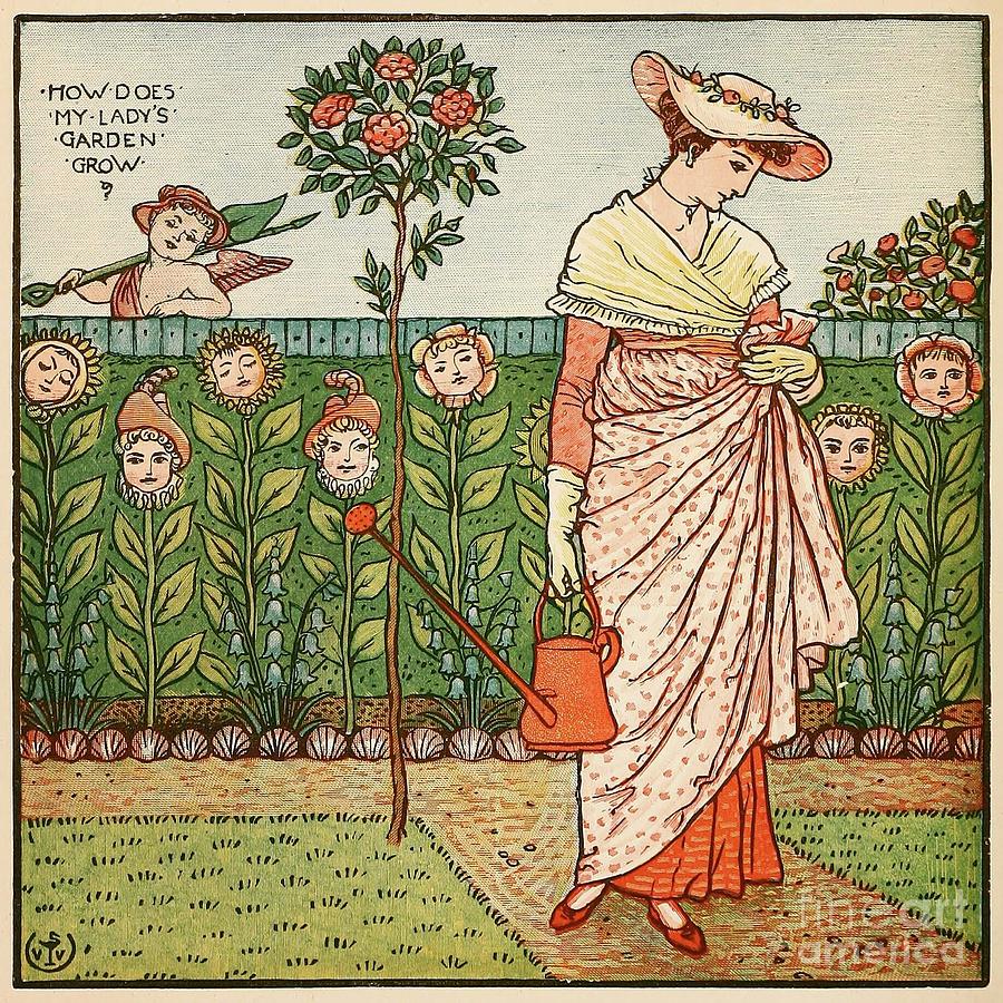 How Does My Ladys Garden Grow Drawing by Heritage Images