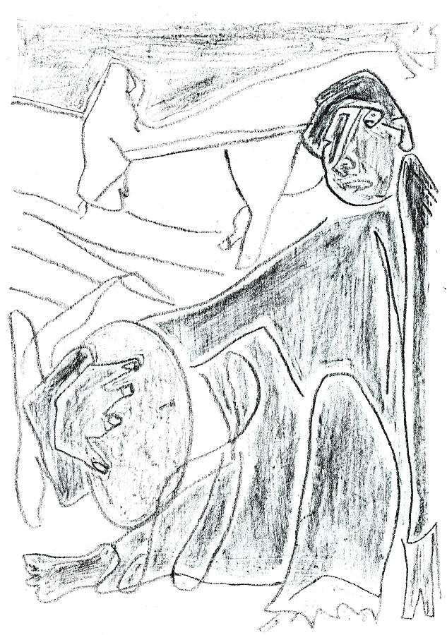 How the Camel Got His Hump Digital and Drawings d10-5 Drawing by Edgeworth Johnstone