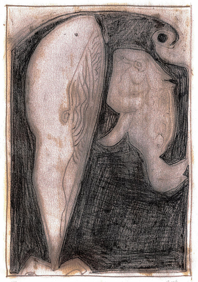 How the Whale Got His Throat 24-1 Drawing by Edgeworth Johnstone