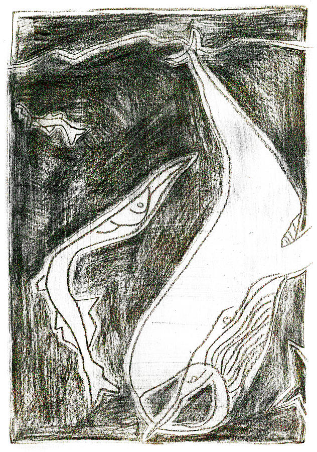 How the Whale Got His Throat 30-4 Drawing by Edgeworth Johnstone