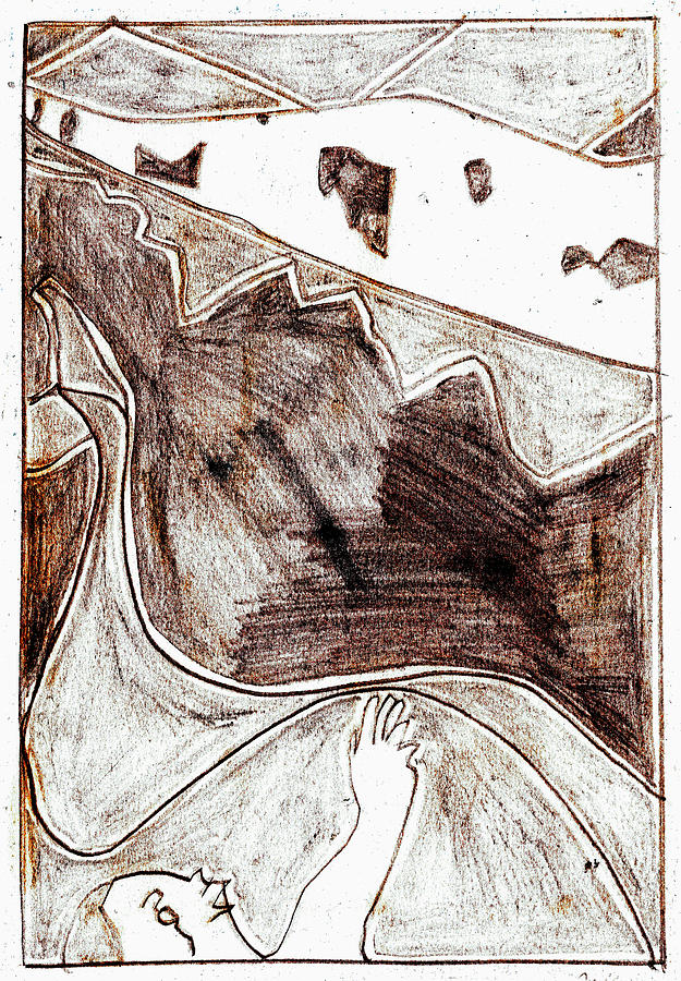 How the Whale Got His Throat 46-1 Drawing by Edgeworth Johnstone