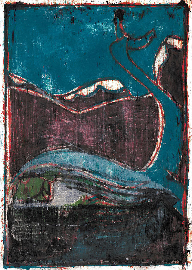 How the Whale Got His Throat Oil 29 Painting by Edgeworth Johnstone