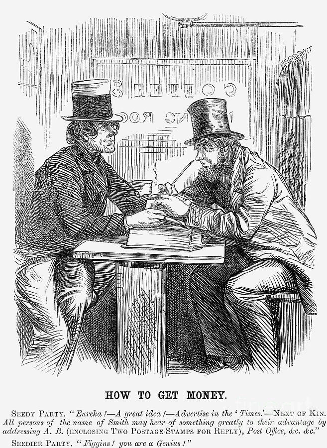 How To Get Money, 1859 Drawing by Print Collector