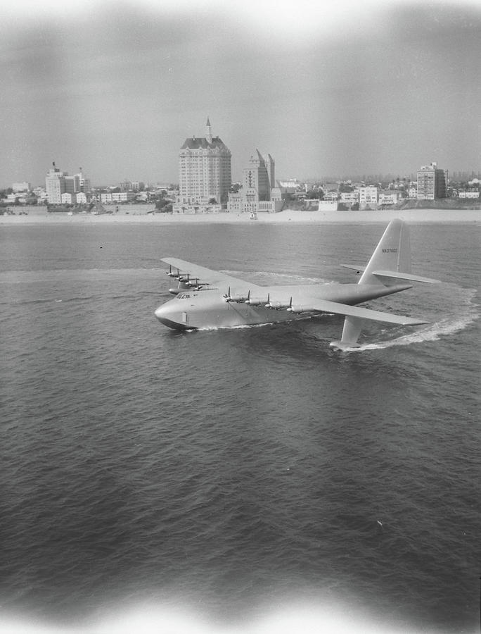 Howard Hughes H-4 Hercules Troop Photograph by J. R. Eyerman Howard Hughes H-4 Hercules Troop Photograph by J. R. Eyerman