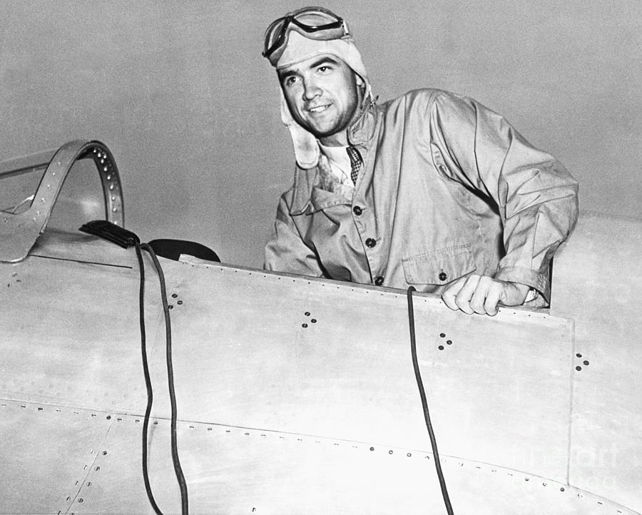 Howard Hughes In Cockpit Of Airplane Photograph by Bettmann
