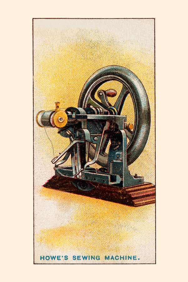 Howes Sewing Machine Painting by Unknown