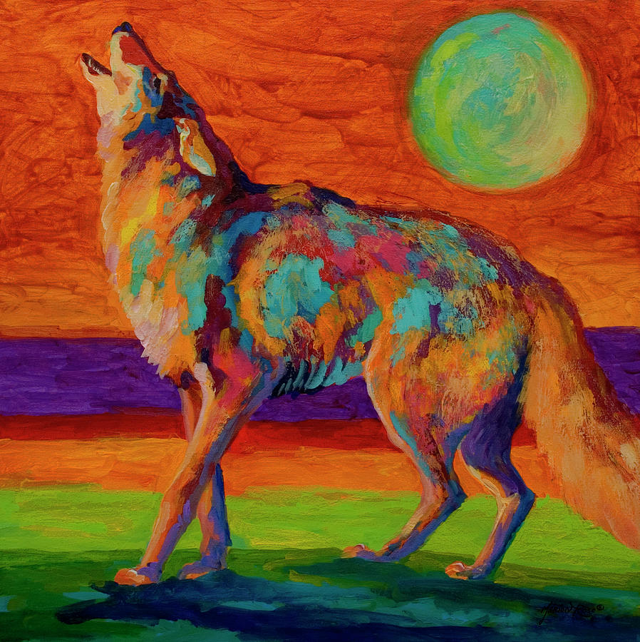 Animal Painting - Howl by Marion Rose