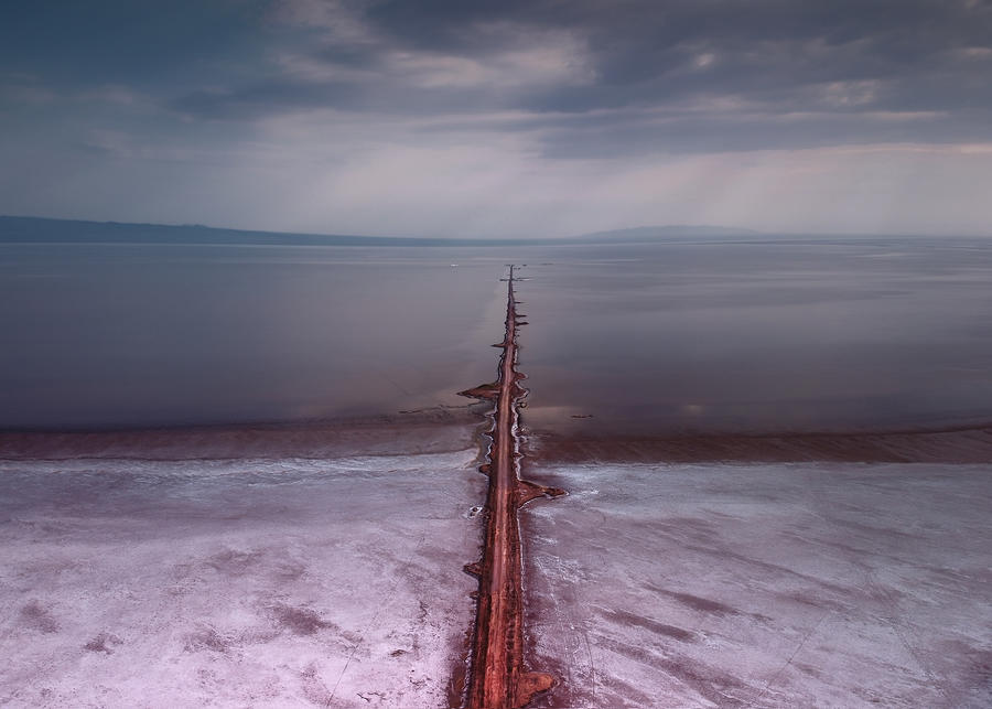 Hoze Soltan Salt Lake Photograph by Majid Behzad