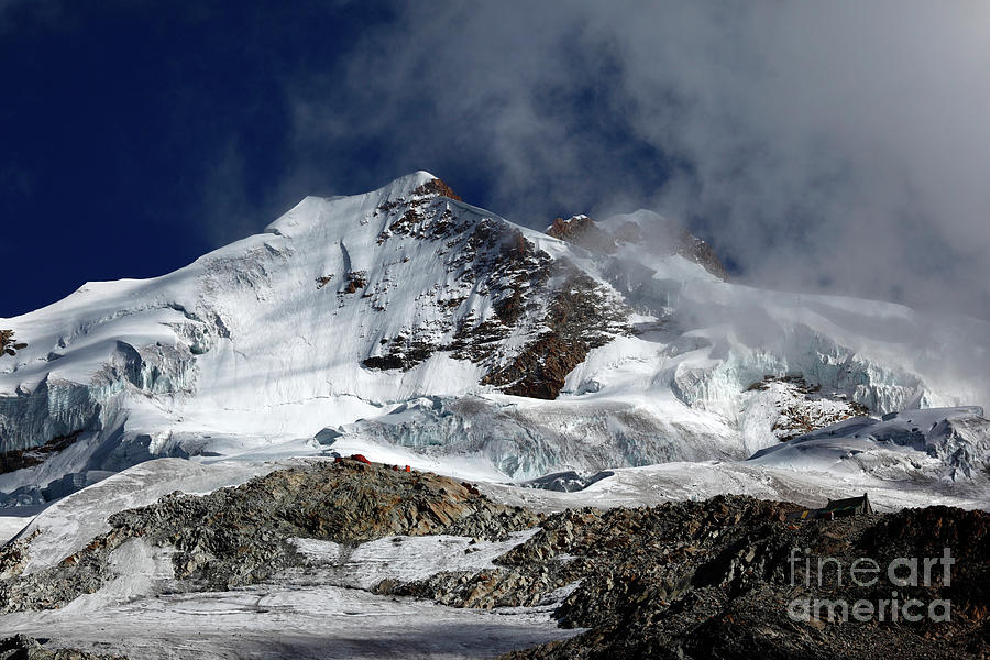 Huayna Potosi Cloudscape Cordillera Real Bolivia Photograph by James Brunker