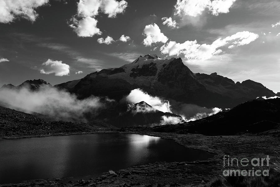 Huayna Potosi Skyscape in Black and White Bolivia by James Brunker Huayna Potosi Skyscape in Black and White Bolivia by James Brunker