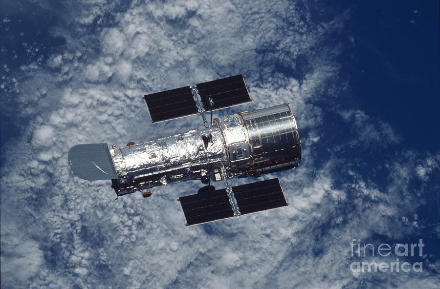 Hubble Space Telescope In Orbit Photograph By Nasa/science Photo ...