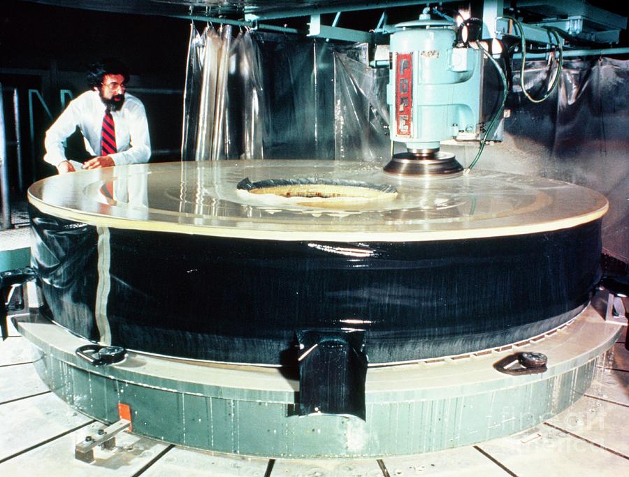 Hubble Space Telescope Mirror Being Manufactured Photograph by Nasa/science Photo Library